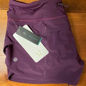 lululemon Speed Short, Purple, Size 8
